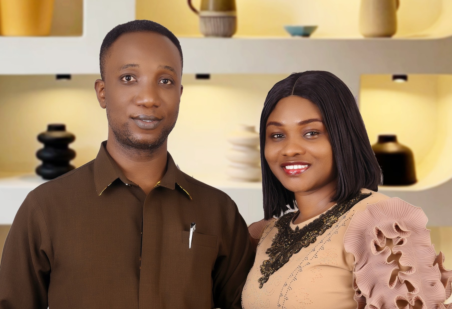 Nigerian Pastor Favor and wife, Jane